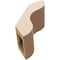 Ekena Millwork 5-inch W x 8-inch D x 8-inch H Carmel Rough Cedar Woodgrain TimberThane Knee Brace, Primed BRCUR05X08X08CARRCPR - alternate 5